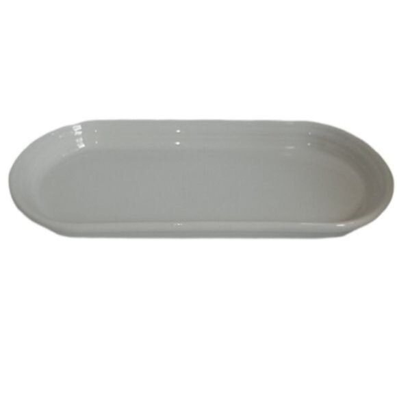 Fiestaware Fiesta CERAMIC Bread Tray Server Plater Dish Plate White - Picture 2 of 15